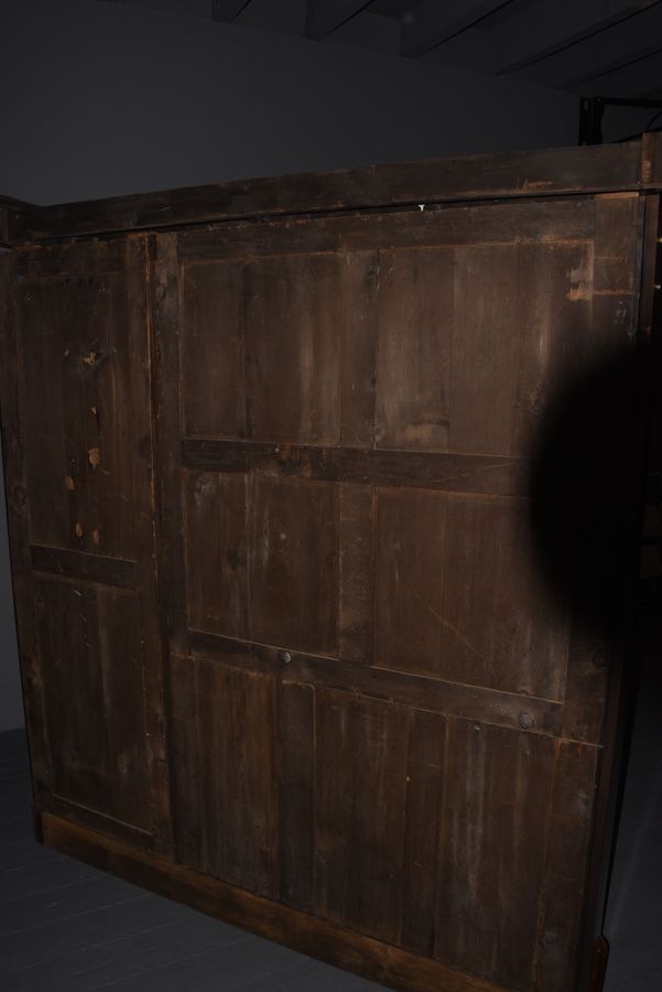 Antique Victorian Burr-Walnut Three-Section, Tall Open Bookcase with Lovely Colour and Patina