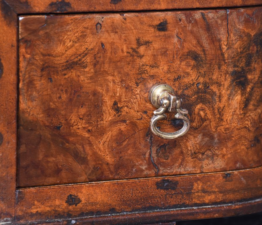 Antique George II Style Burr Elm Dressing Mirror