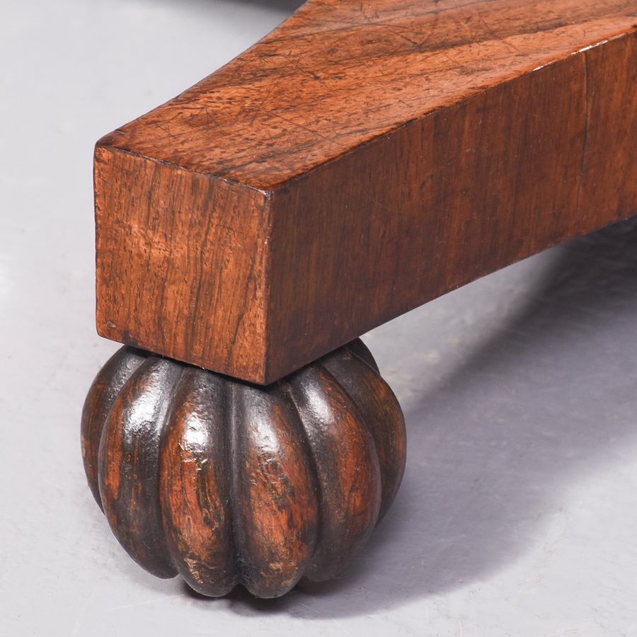 Antique Rosewood Side or Small Console Table By William Trotter Of Edinburgh 