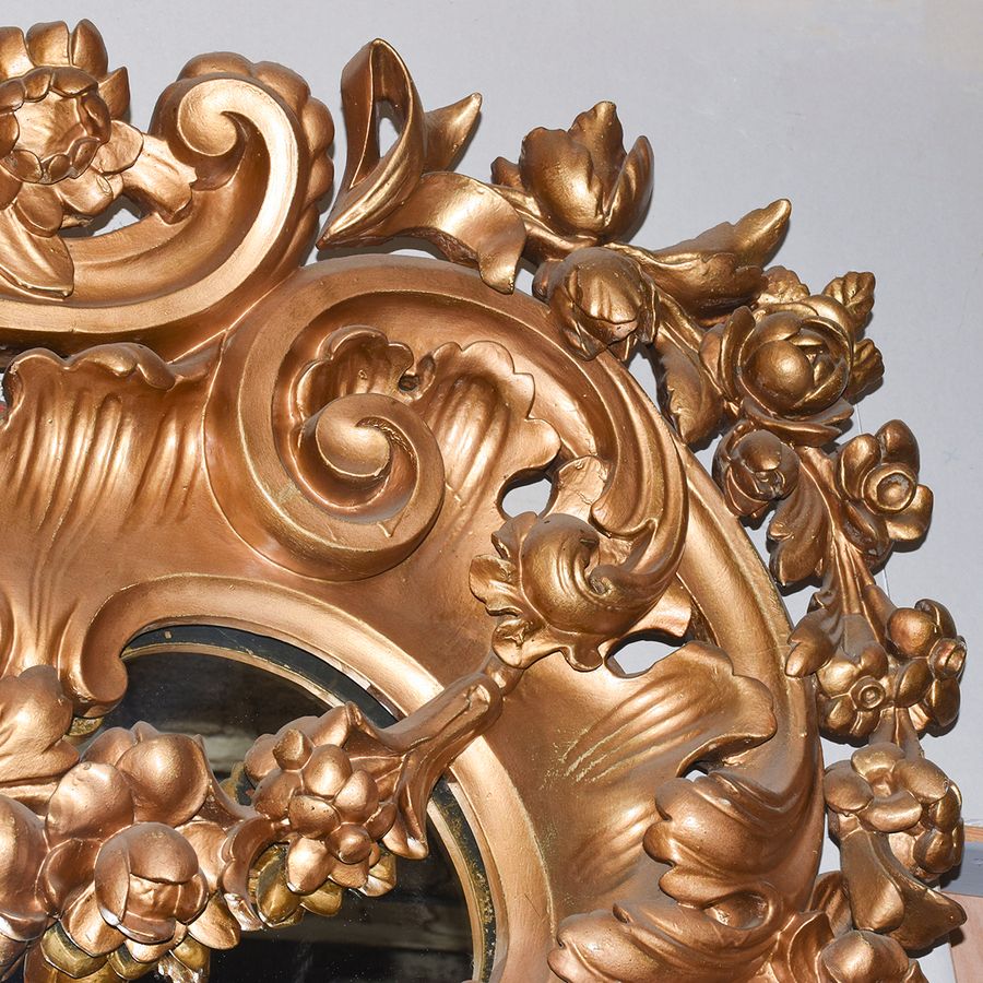 Antique George IV Carved Gilded Mirror by Sir Willian Trotter