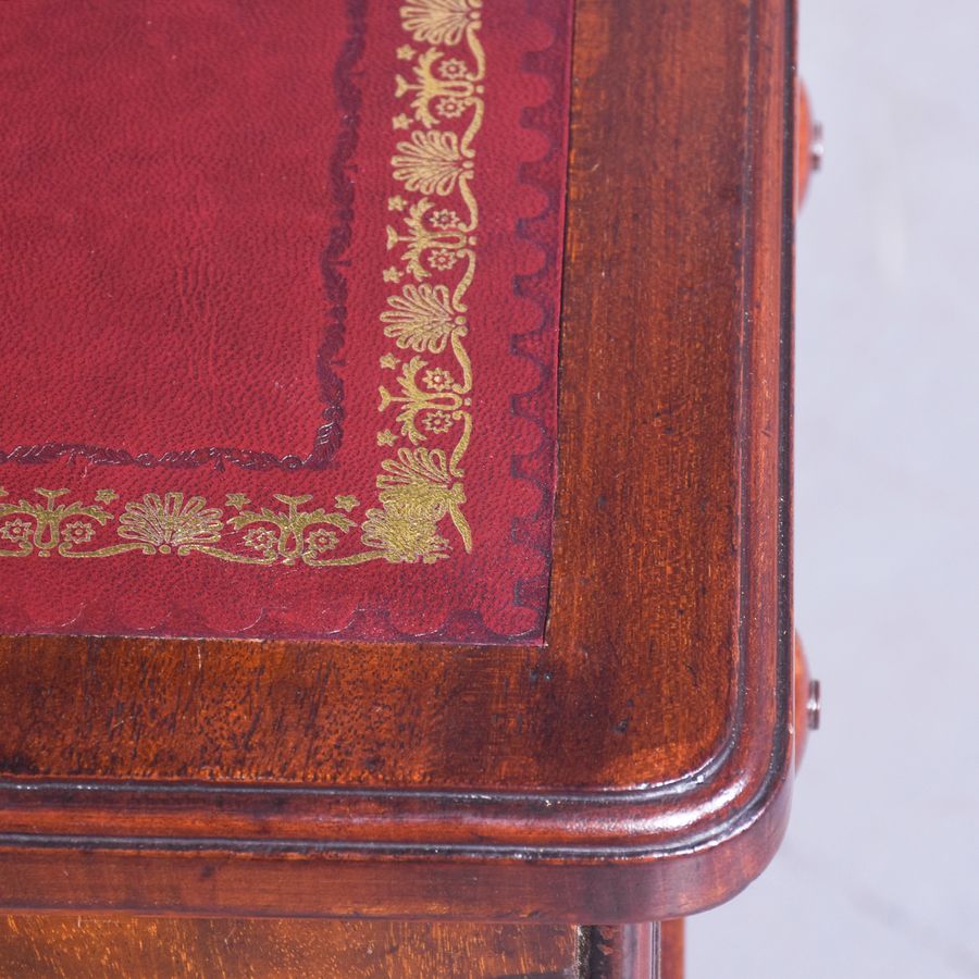 Antique Victorian Mahogany Desk by Holland and Sons of London