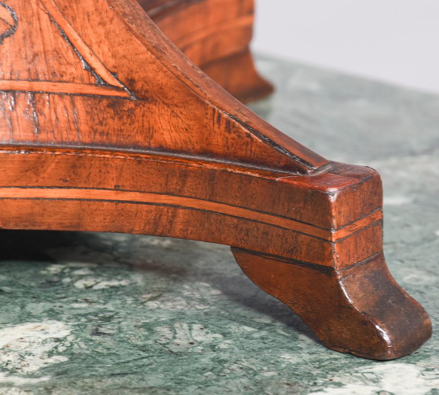 Antique Unusual Miniature Dutch Walnut Circular Breakfast Table