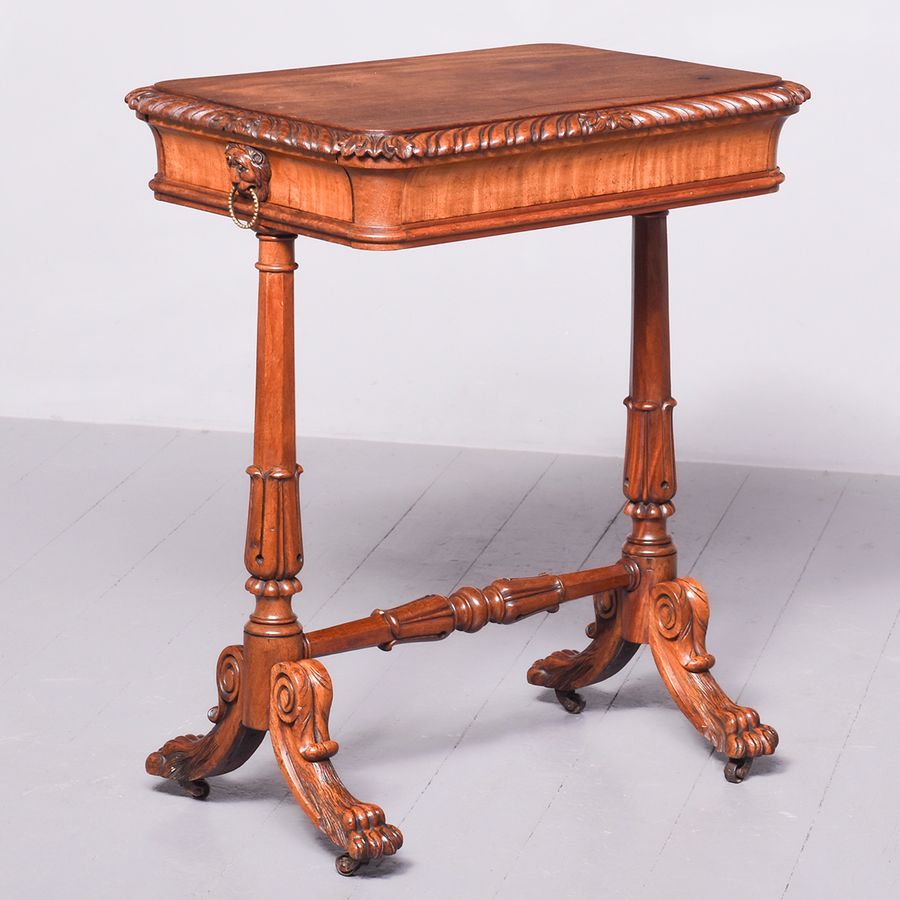 Regency Mahogany Work Table or Side Table