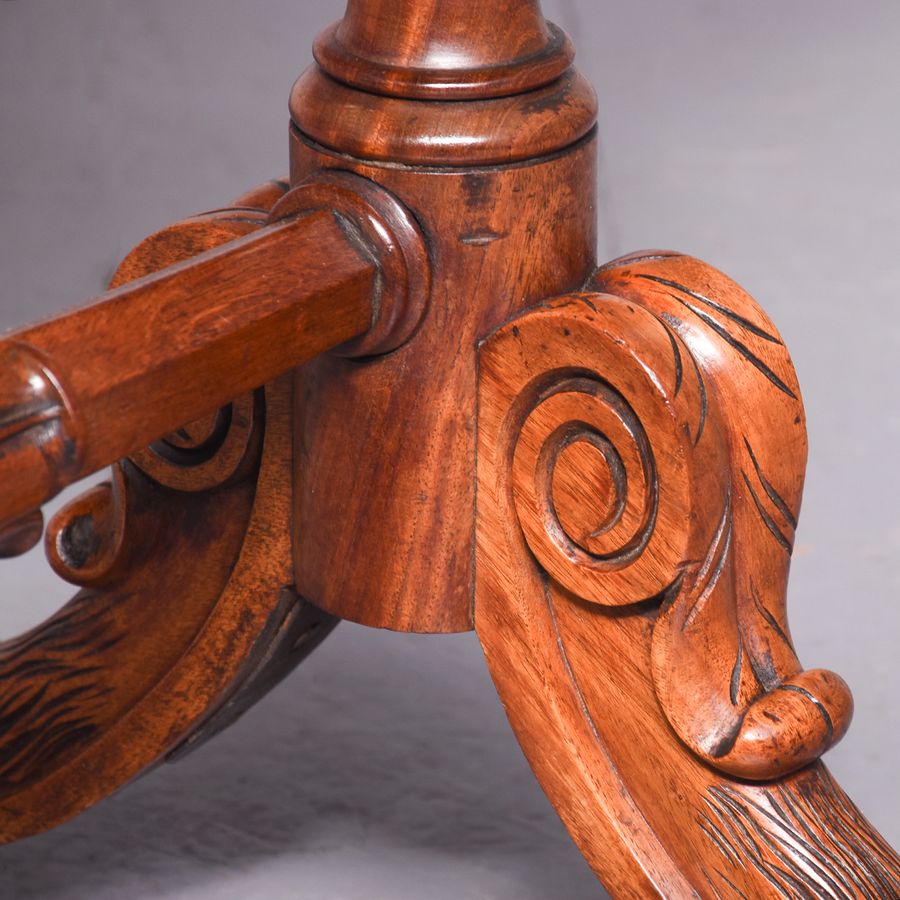 Antique Regency Mahogany Work Table or Side Table 