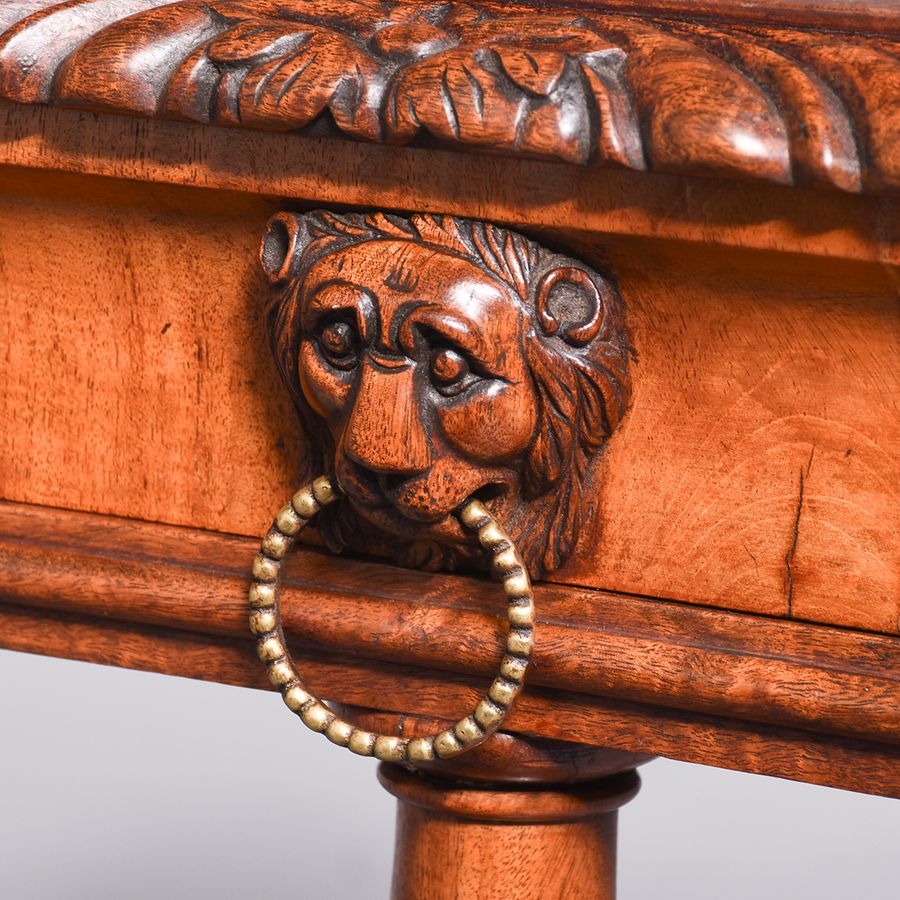 Antique Regency Mahogany Work Table or Side Table 