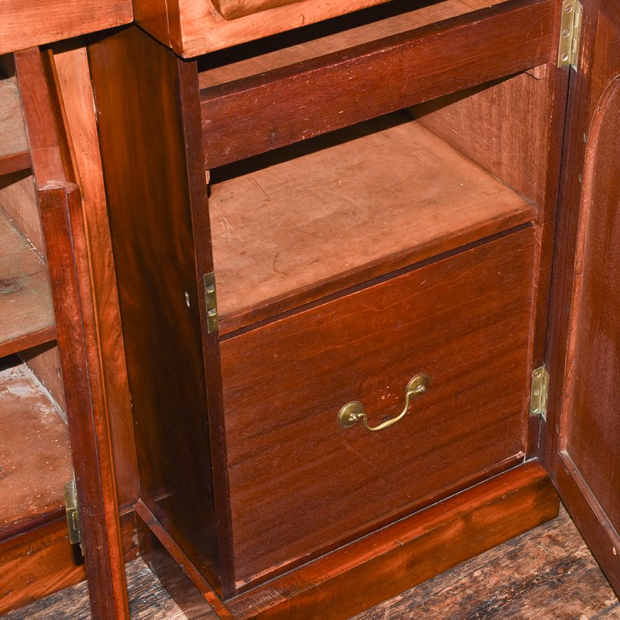 Antique Mid-Victorian Scottish Four Door Mahogany Sideboard