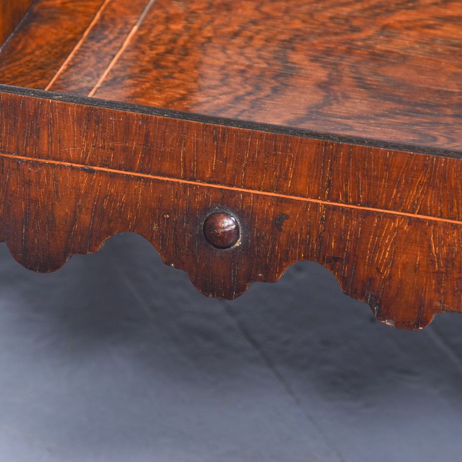 Antique Sheraton Style Glazed Sewing Table