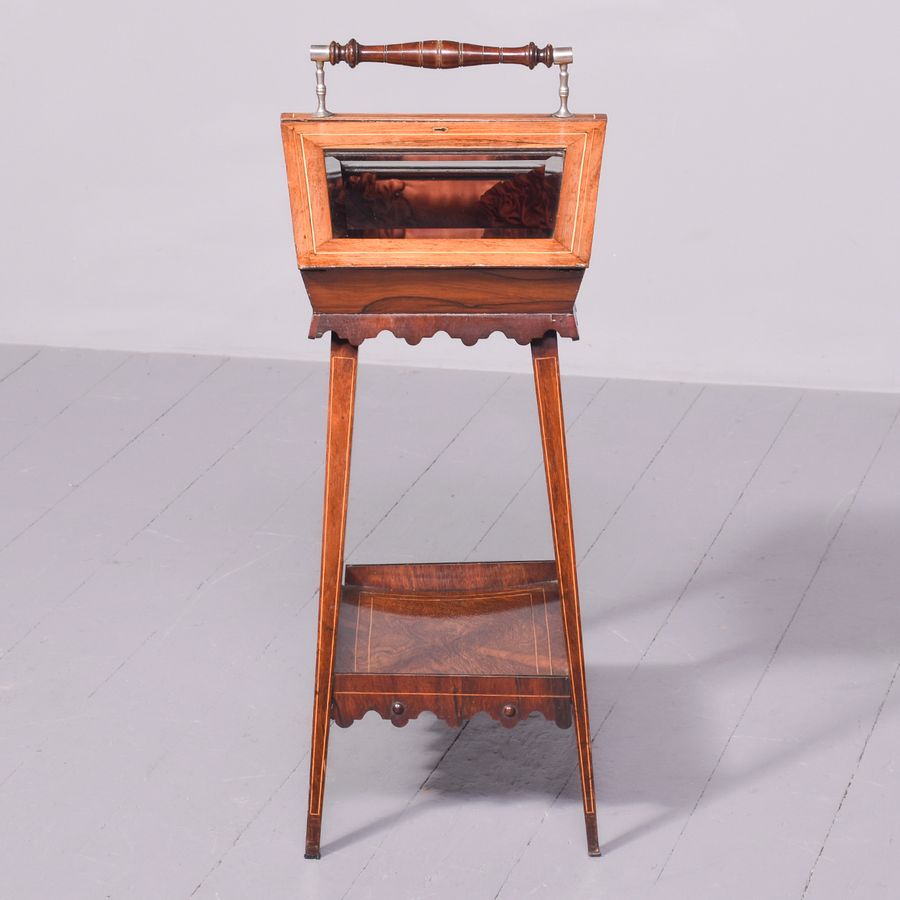 Antique Sheraton Style Glazed Sewing Table