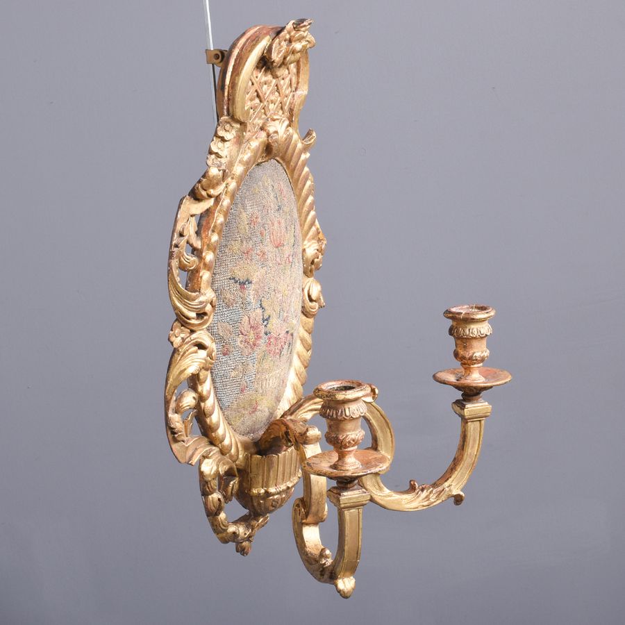 Antique Exhibition Quality Pair of Baroque Style Wall Sconces