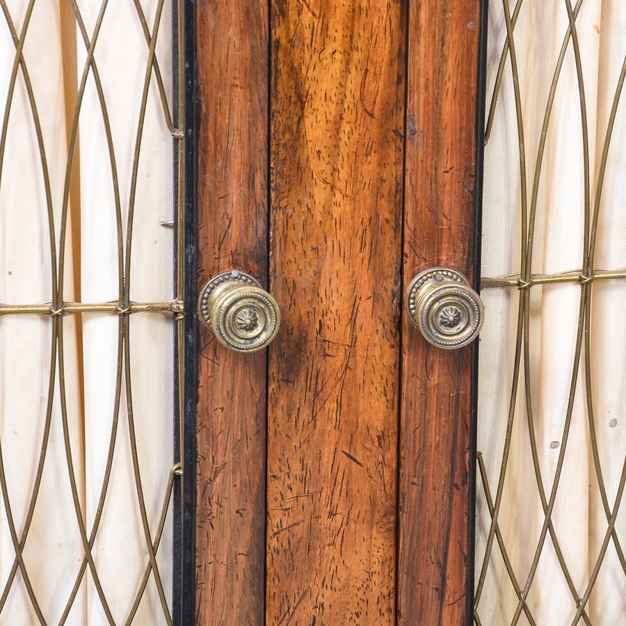 Antique Rosewood & Gilded Side Cabinet