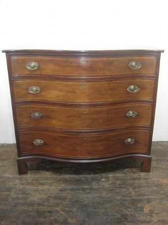 Antique George III Serpentine Chest of Drawers