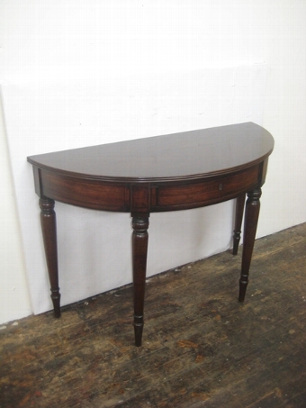 Scottish Demi Lune Side Table