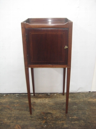 Antique George III Mahogany Tray Top Locker