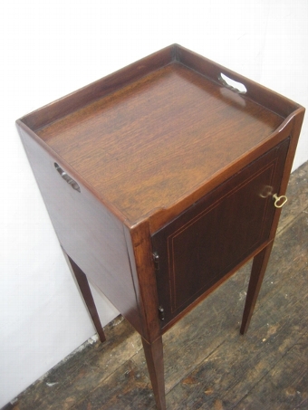 Antique George III Mahogany Tray Top Locker