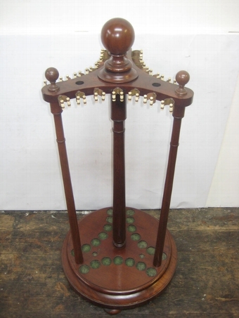 Antique Victorian Snooker Cue Stand