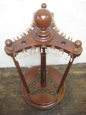 Antique Victorian Snooker Cue Stand