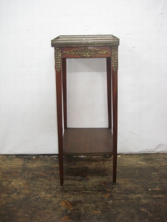 Antique French Parquetry Top Occasional Table