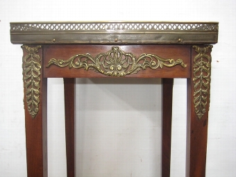 Antique French Parquetry Top Occasional Table