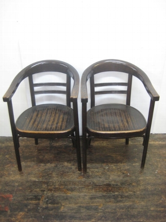 Antique Pair of Bentwood Armchairs