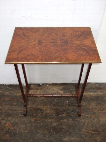 Antique Regency Amboyna Occasional Table