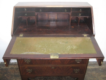 Antique George III Inlaid Mahogany Bureau