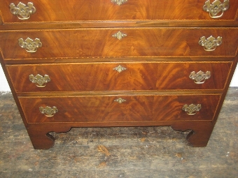 Antique George III Inlaid Mahogany Bureau