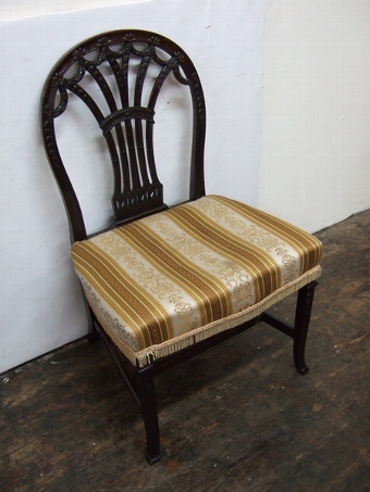 George III Hepplewhite Mahogany Chair