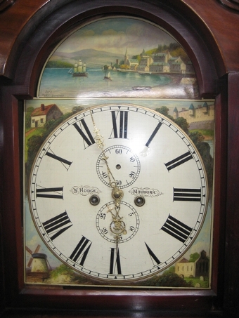 Antique Victorian Mahogany Longcase Clock