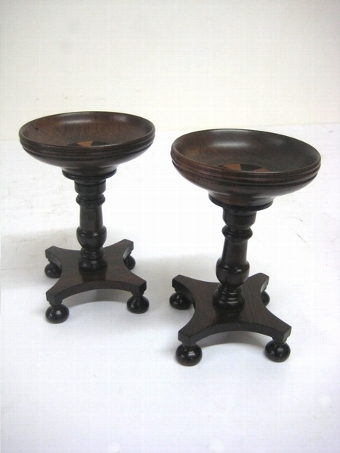 Pair of Dish Top Stands