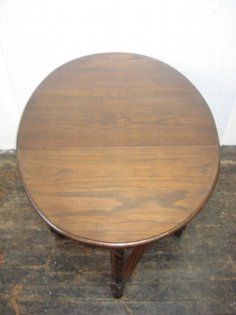 Antique Small Oak Drop Leaf  Table