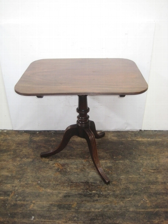 Antique George IV Mahogany Snap Top Occasional Table