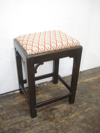 George III Style Needlepoint Stool