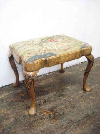 George II Style Walnut Stool