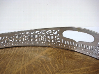 Antique Edwardian EPNS and Oak Tray