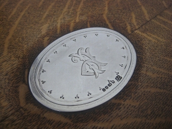 Antique Edwardian EPNS and Oak Tray