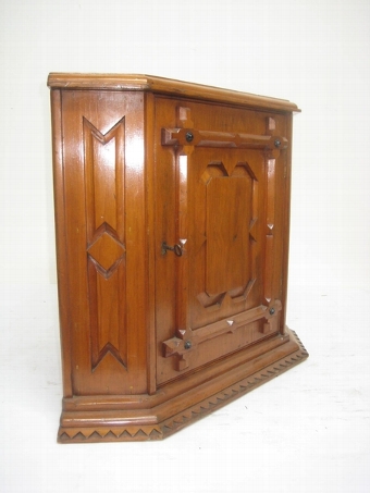 Antique Pair of Pitch Pine Corner Cabinets