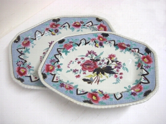 Pair of Ironstone Ashets