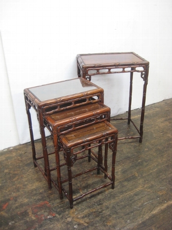 Chinese Rosewood Quartetto Nest of Tables