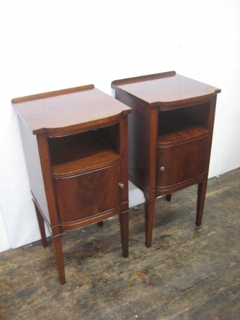 Pair of Art Deco Mahogany Pot Cupboards