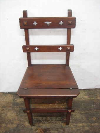Antique Victorian Metamorphic Library Chair/Steps