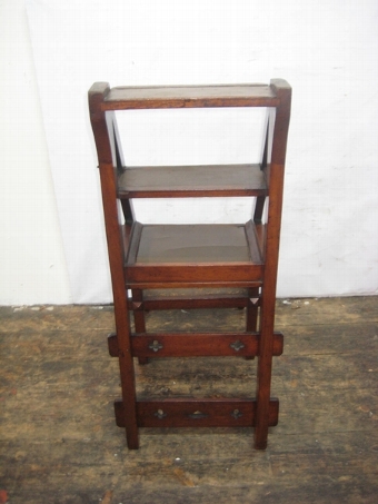 Antique Victorian Metamorphic Library Chair/Steps