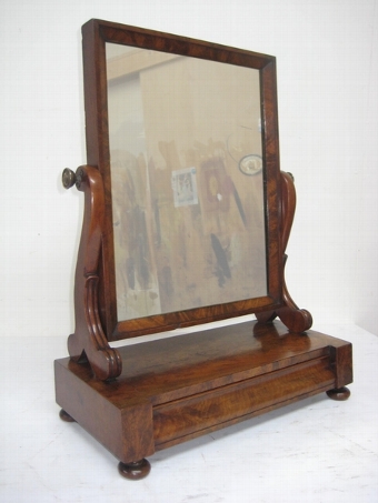 William IV Mahogany Swing Mirror