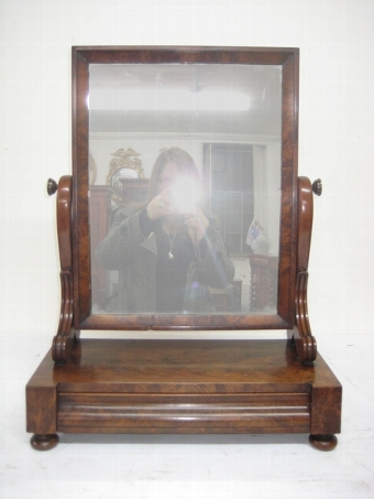 Antique William IV Mahogany Swing Mirror