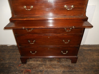 Antique George III Spanish Mahogany Chest on Chest