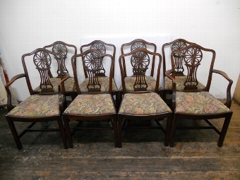Set of 8 (6 + 2) George III Style Dining Chairs