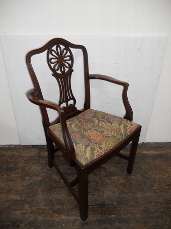 Antique Set of 8 (6 + 2) George III Style Dining Chairs