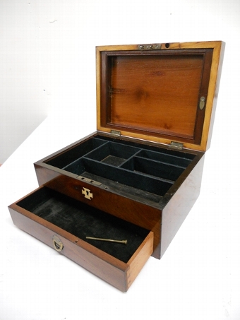 Antique George III Mahogany Inlaid Jewellery Box