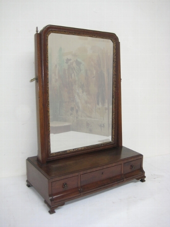 George II Style Mahogany Dressing Mirror