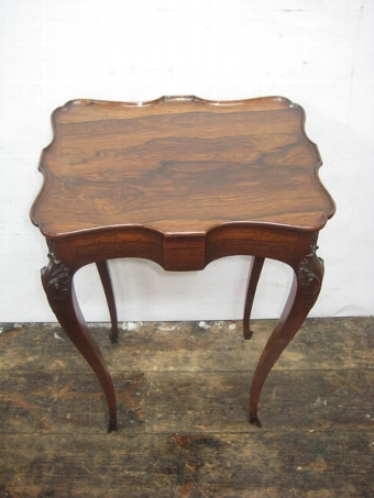 Antique Neat Solid Rosewood Side Table