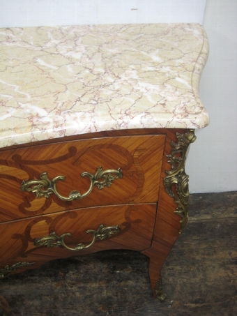 Antique Louis XVI Style Marble Top Commode